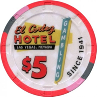 $5 El Cortez Since 1941 Chip, El Cortez Hotel & Casino, Las Vegas, NV