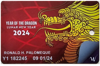 Winstar World Casino - 2024 Year of the Dragon Player’s Card, Thackerville, OK